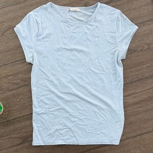 Zara Soft Blue Short Sleeve Tee